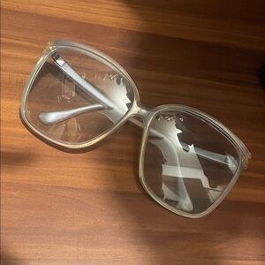 Light Blue Vintage Oversized Square Sunglasses 🇫🇷